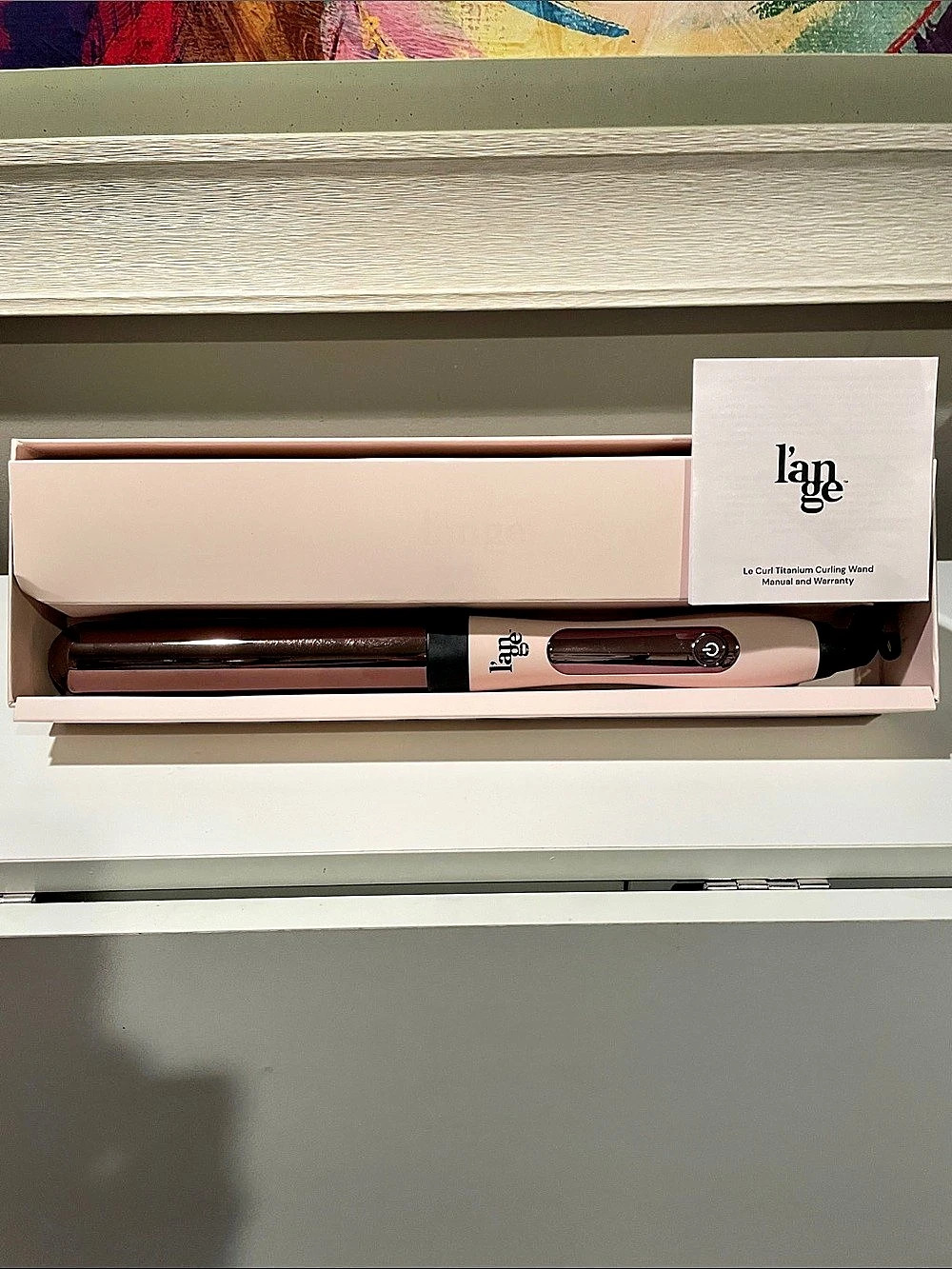 lan'ge Le Curl Titanium Curling Wand Pink Titanium Curling Wand NWT